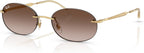 Ray-Ban Rb3767 Oval Sunglasses for Men for Women