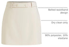 CIDER Mini Skirt High Waist Split Party Basic A Line Skirt