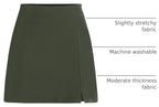 CIDER Mini Skirt High Waist Split Party Basic A Line Skirt