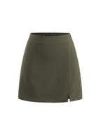 CIDER Mini Skirt High Waist Split Party Basic A Line Skirt