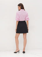 CIDER Mini Skirt High Waist Split Party Basic A Line Skirt