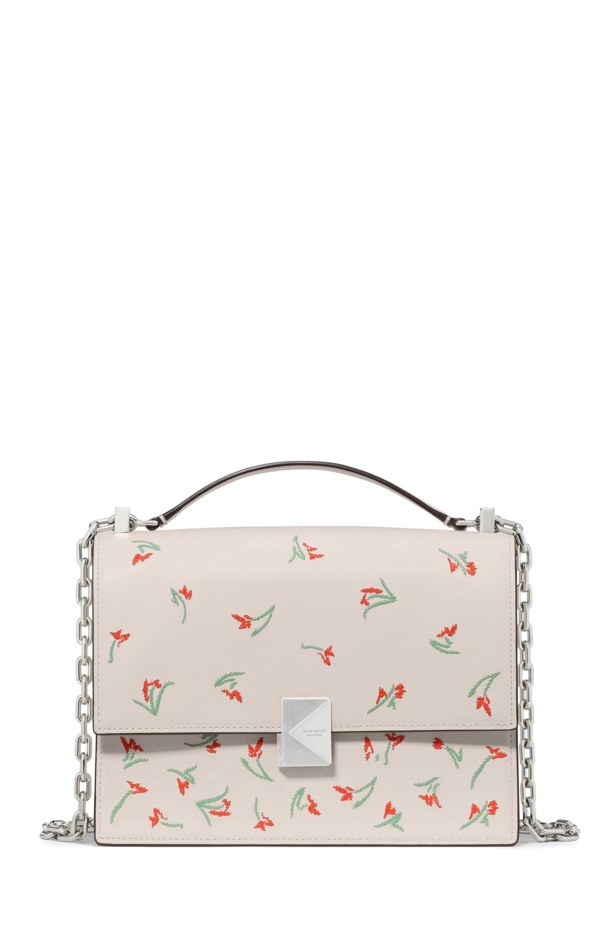 kate spade new york Women's Deco Leather Flap Chain Crossbody