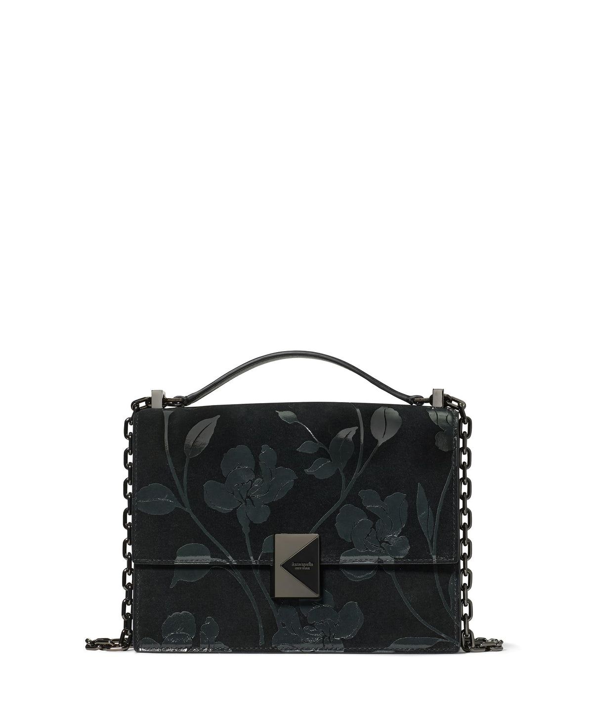 kate spade new york Women's Deco Leather Flap Chain Crossbody