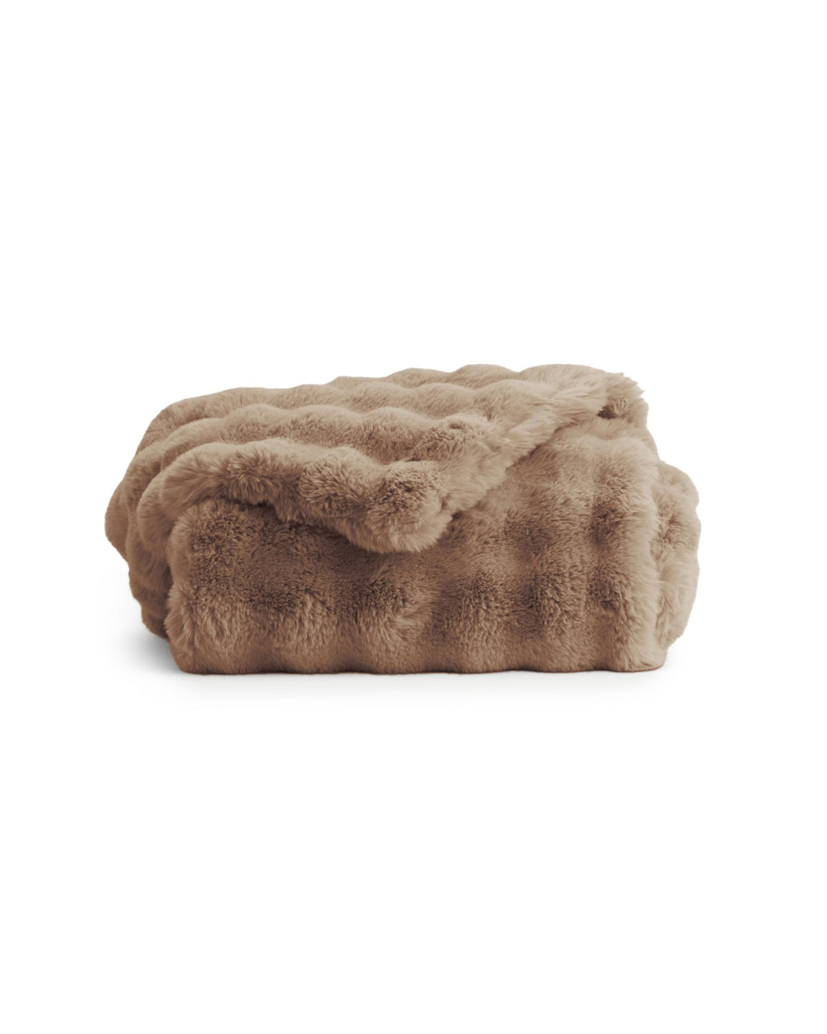 Cozy Earth Bubble Cuddle Blanket, Faux Fur Ultra-Soft Luxury Throw Blanket