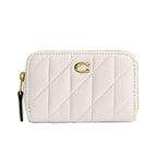 Coach Women's Crystal Signature Jacquard Essential Small Card Case, Mushroom, One Size