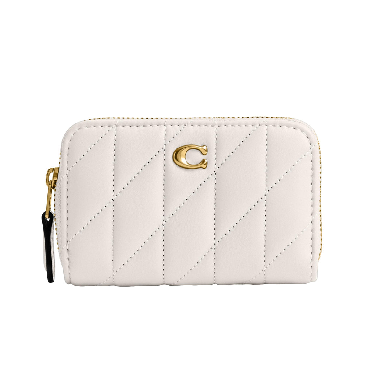 Coach Women's Crystal Signature Jacquard Essential Small Card Case, Mushroom, One Size