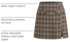 CIDER Mini Skirt High Waist Split Party Basic A Line Skirt