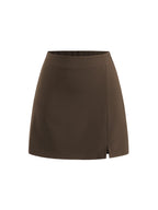 CIDER Mini Skirt High Waist Split Party Basic A Line Skirt