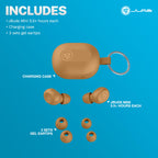 JLab JBuds Mini Tones True Wireless Earbuds, Bluetooth Multipoint, 4625 W