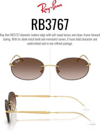 Ray-Ban Rb3767 Oval Sunglasses for Men for Women