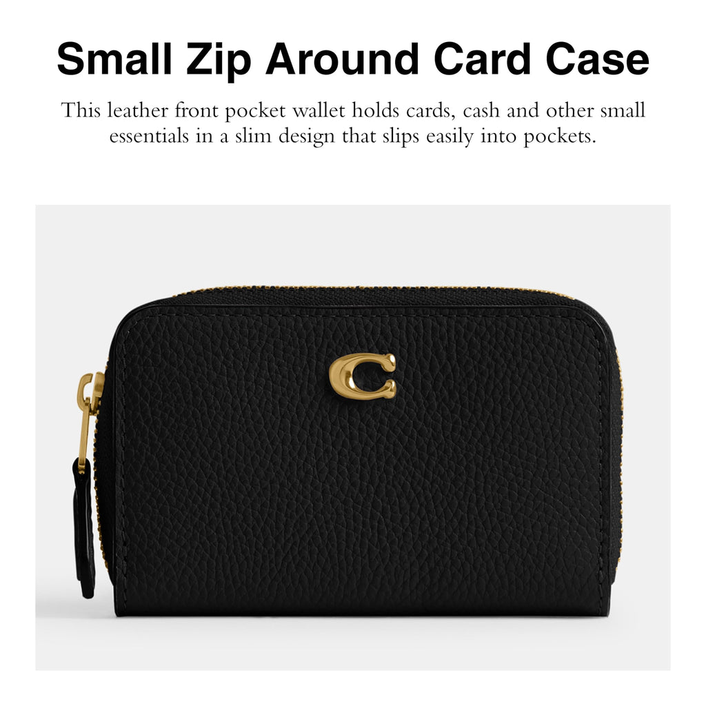 Coach Women's Crystal Signature Jacquard Essential Small Card Case, Mushroom, One Size