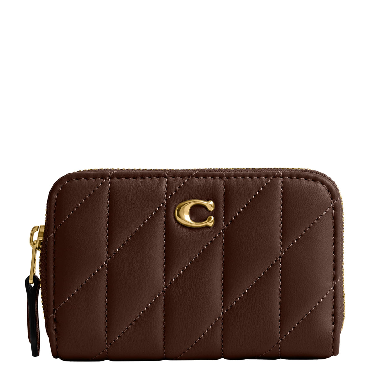 Coach Women's Crystal Signature Jacquard Essential Small Card Case, Mushroom, One Size