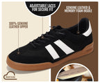 Project Cloud 100% Genuine Leather Sneakers for Men Easy Slip-on Mens Shoes