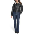 Levi's Women's Faux Leather Bomber With Laydown Collar