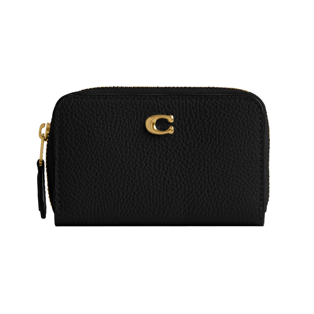Coach Women's Crystal Signature Jacquard Essential Small Card Case, Mushroom, One Size
