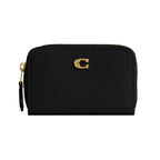 Coach Women's Crystal Signature Jacquard Essential Small Card Case, Mushroom, One Size