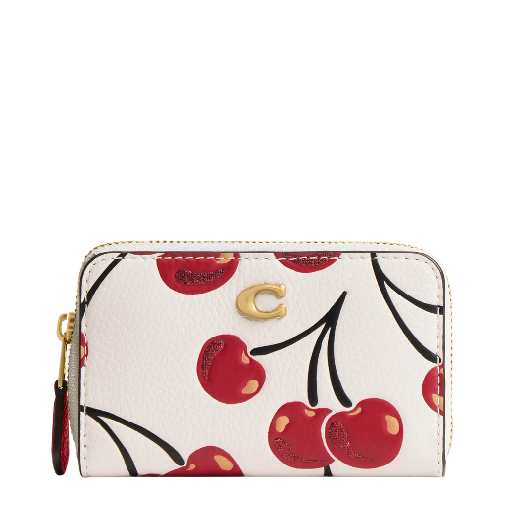 Coach Women's Crystal Signature Jacquard Essential Small Card Case, Mushroom, One Size