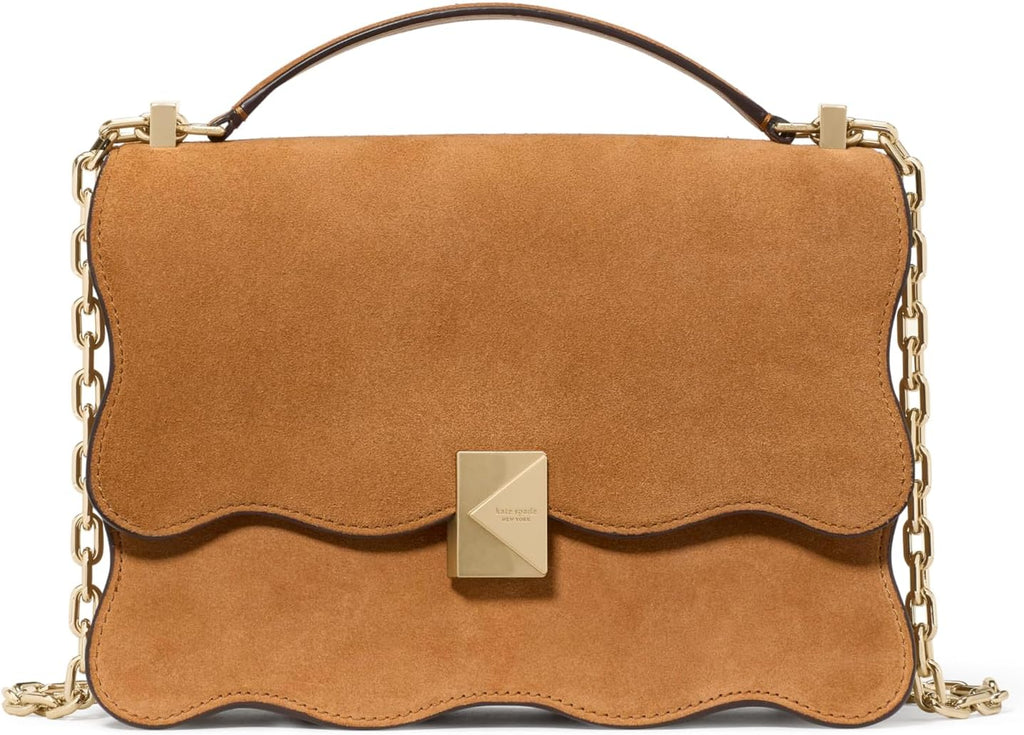 kate spade new york Women's Deco Leather Flap Chain Crossbody