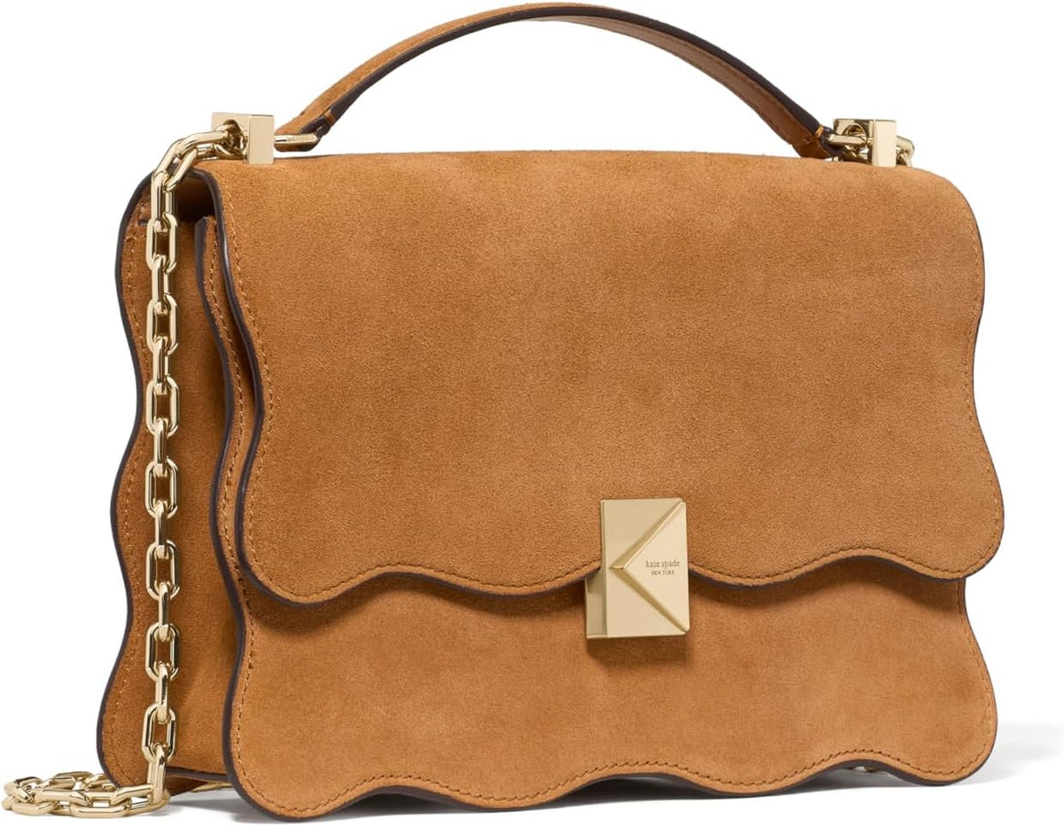 kate spade new york Women's Deco Leather Flap Chain Crossbody