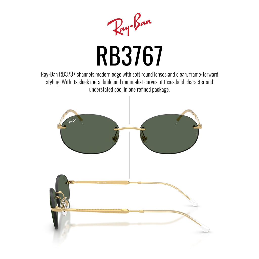 Ray-Ban Rb3767 Oval Sunglasses for Men for Women