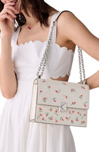 kate spade new york Women's Deco Leather Flap Chain Crossbody