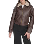 Levi's Women's Faux Leather Bomber With Laydown Collar