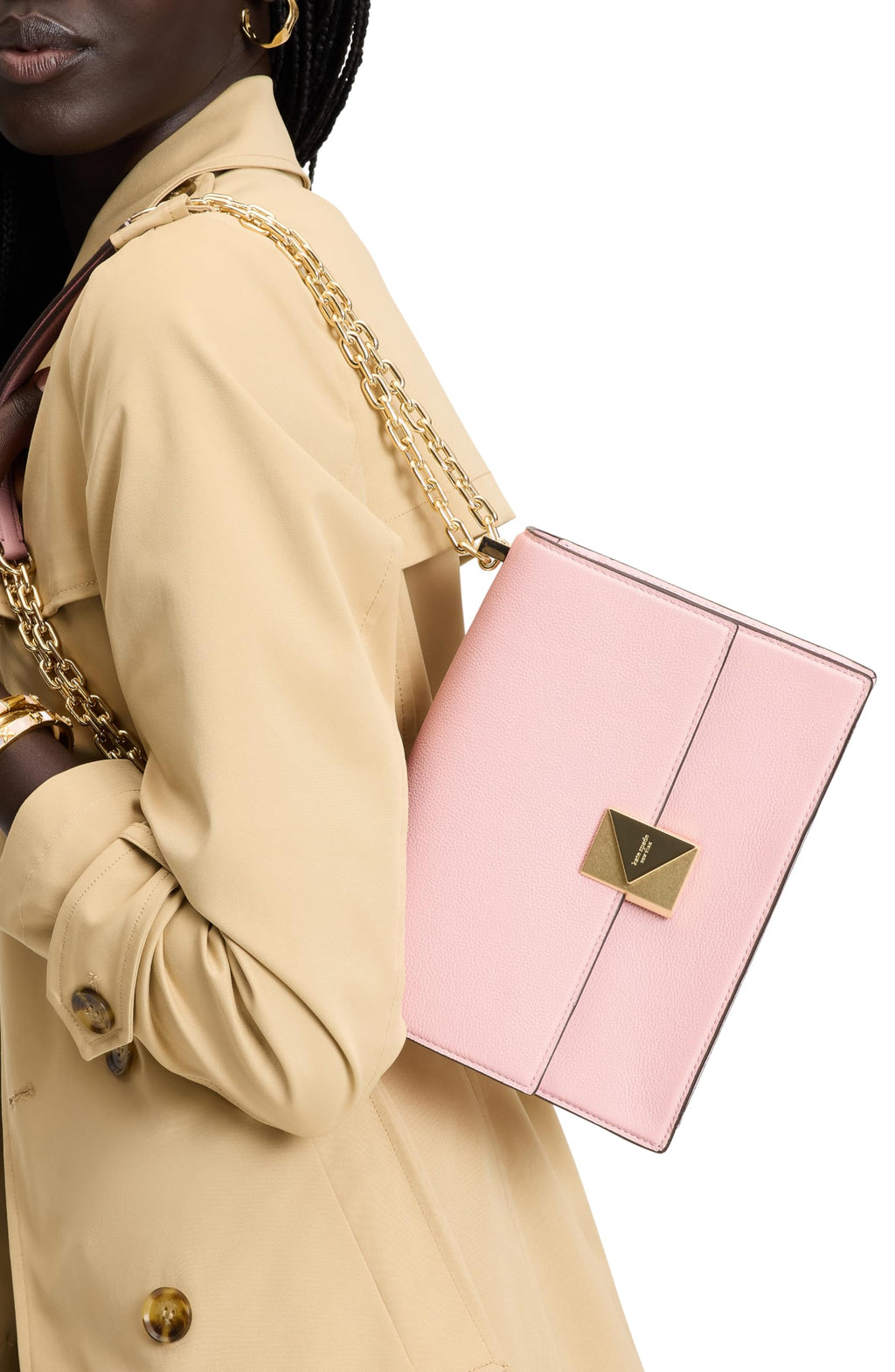 kate spade new york Women's Deco Leather Flap Chain Crossbody