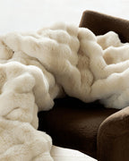 Cozy Earth Bubble Cuddle Blanket, Faux Fur Ultra-Soft Luxury Throw Blanket