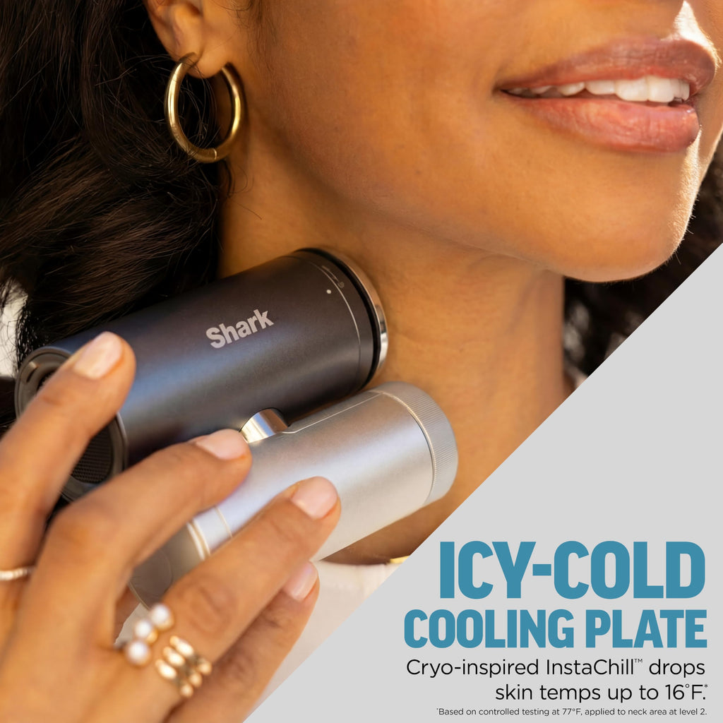 Shark ChillPill 3-in-1 Fan, Mist and Cooling Plate, Iced Latte, FA022BR