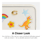 Coach Women's Crystal Signature Jacquard Essential Small Card Case, Mushroom, One Size