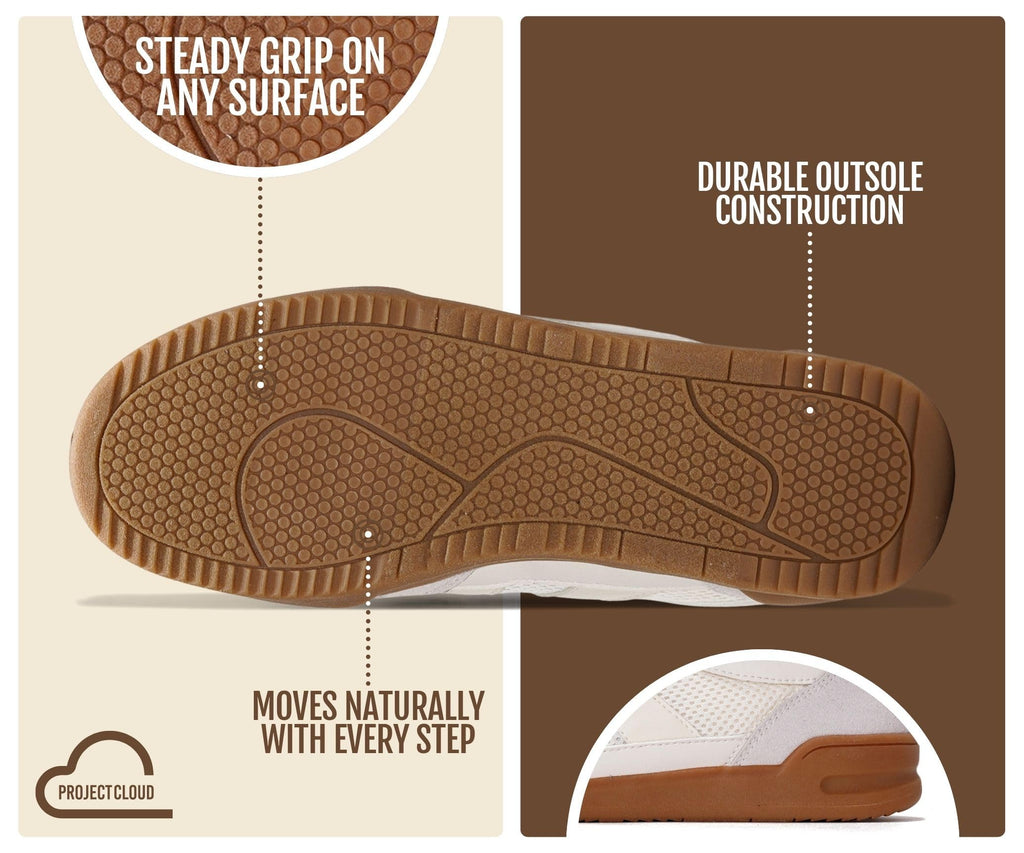 Project Cloud 100% Genuine Leather Sneakers for Men Easy Slip-on Mens Shoes