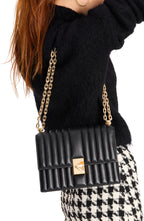 kate spade new york Women's Deco Leather Flap Chain Crossbody