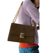 kate spade new york Women's Deco Leather Flap Chain Crossbody