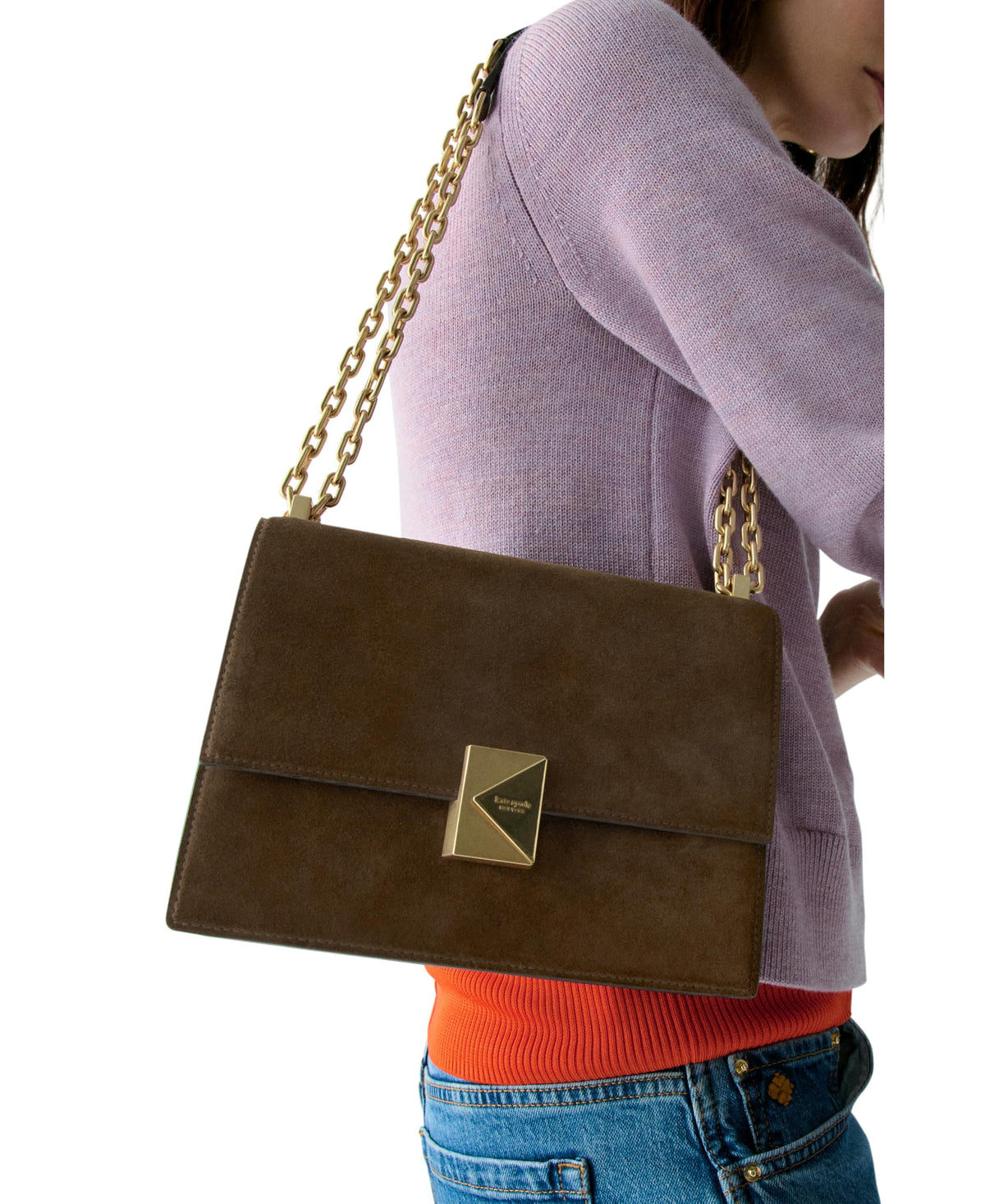 kate spade new york Women's Deco Leather Flap Chain Crossbody
