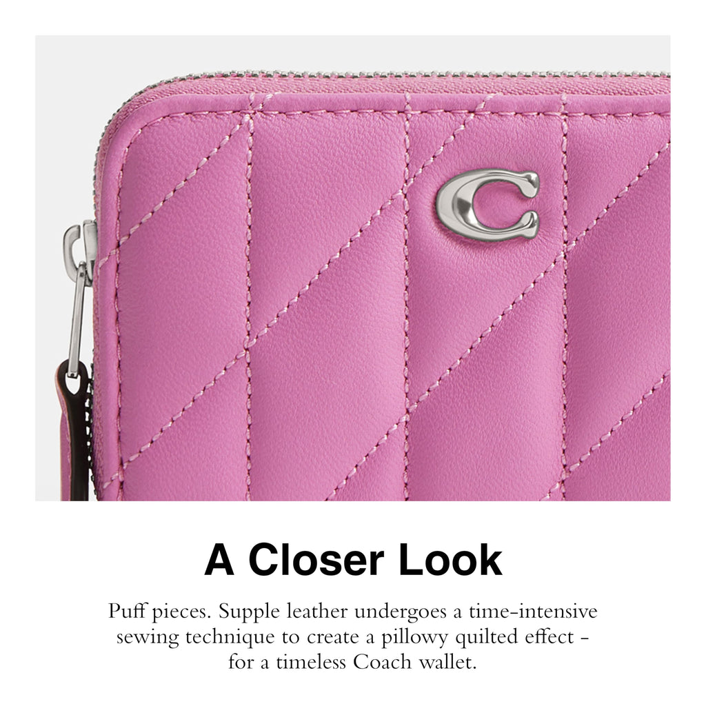 Coach Women's Crystal Signature Jacquard Essential Small Card Case, Mushroom, One Size