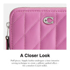 Coach Women's Crystal Signature Jacquard Essential Small Card Case, Mushroom, One Size