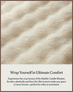 Cozy Earth Bubble Cuddle Blanket, Faux Fur Ultra-Soft Luxury Throw Blanket