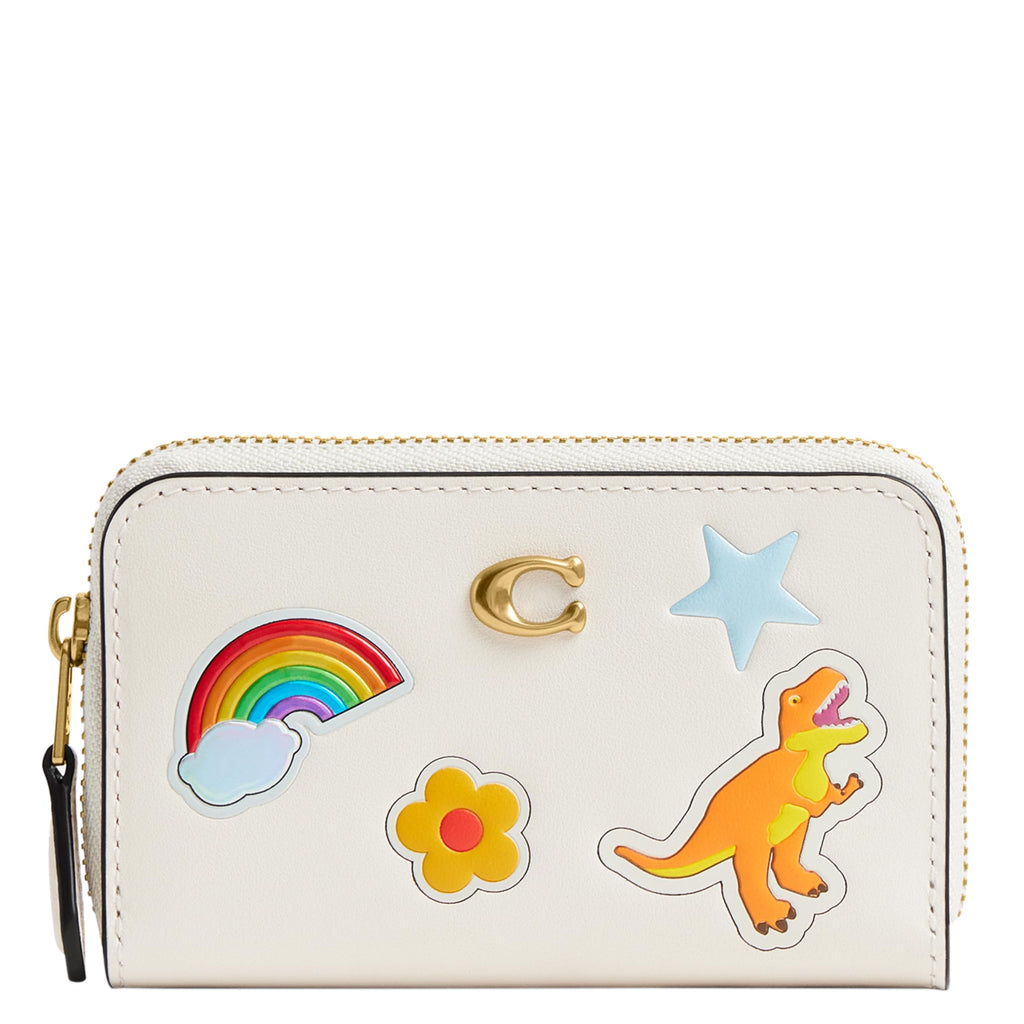 Coach Women's Crystal Signature Jacquard Essential Small Card Case, Mushroom, One Size