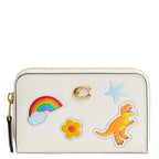 Coach Women's Crystal Signature Jacquard Essential Small Card Case, Mushroom, One Size
