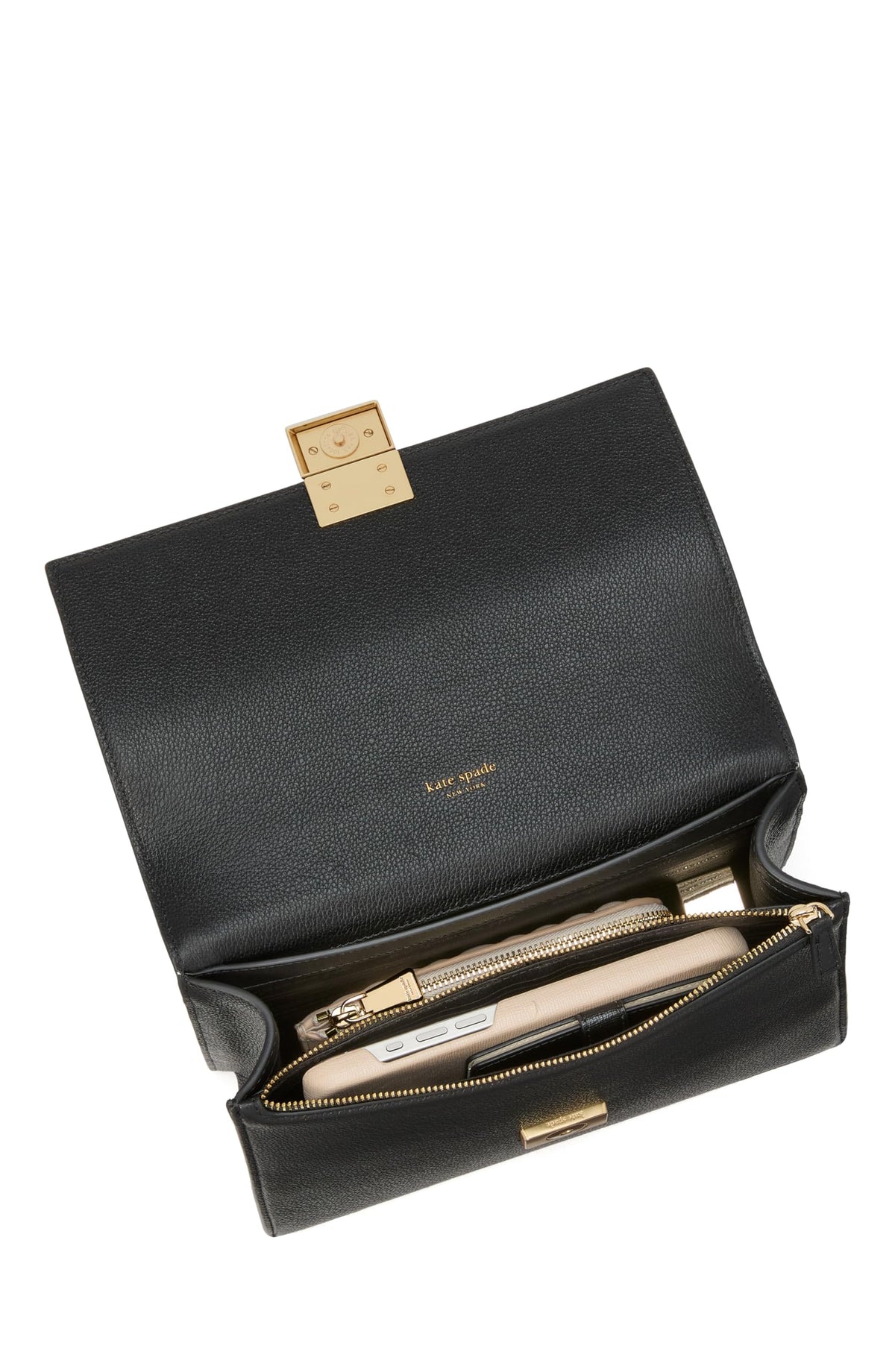 kate spade new york Women's Deco Leather Flap Chain Crossbody