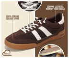 Project Cloud 100% Genuine Leather Sneakers for Men Easy Slip-on Mens Shoes