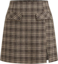 CIDER Mini Skirt High Waist Split Party Basic A Line Skirt