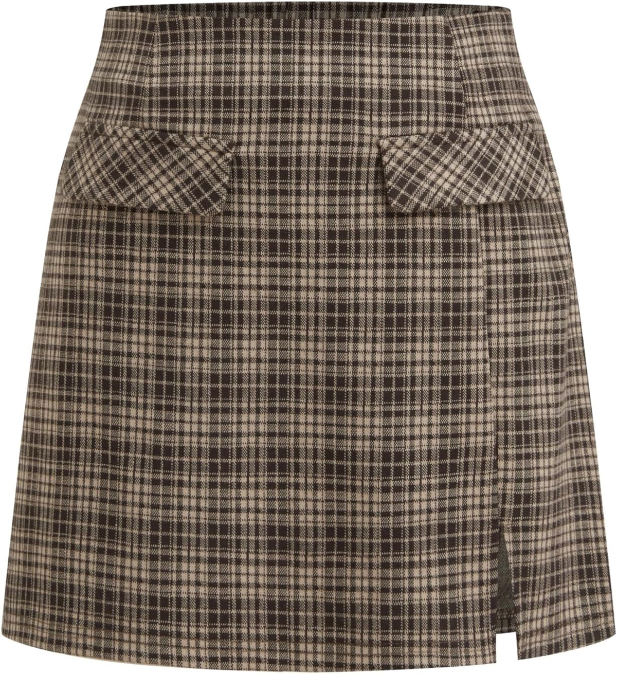 CIDER Mini Skirt High Waist Split Party Basic A Line Skirt