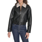 Levi's Women's Faux Leather Bomber With Laydown Collar