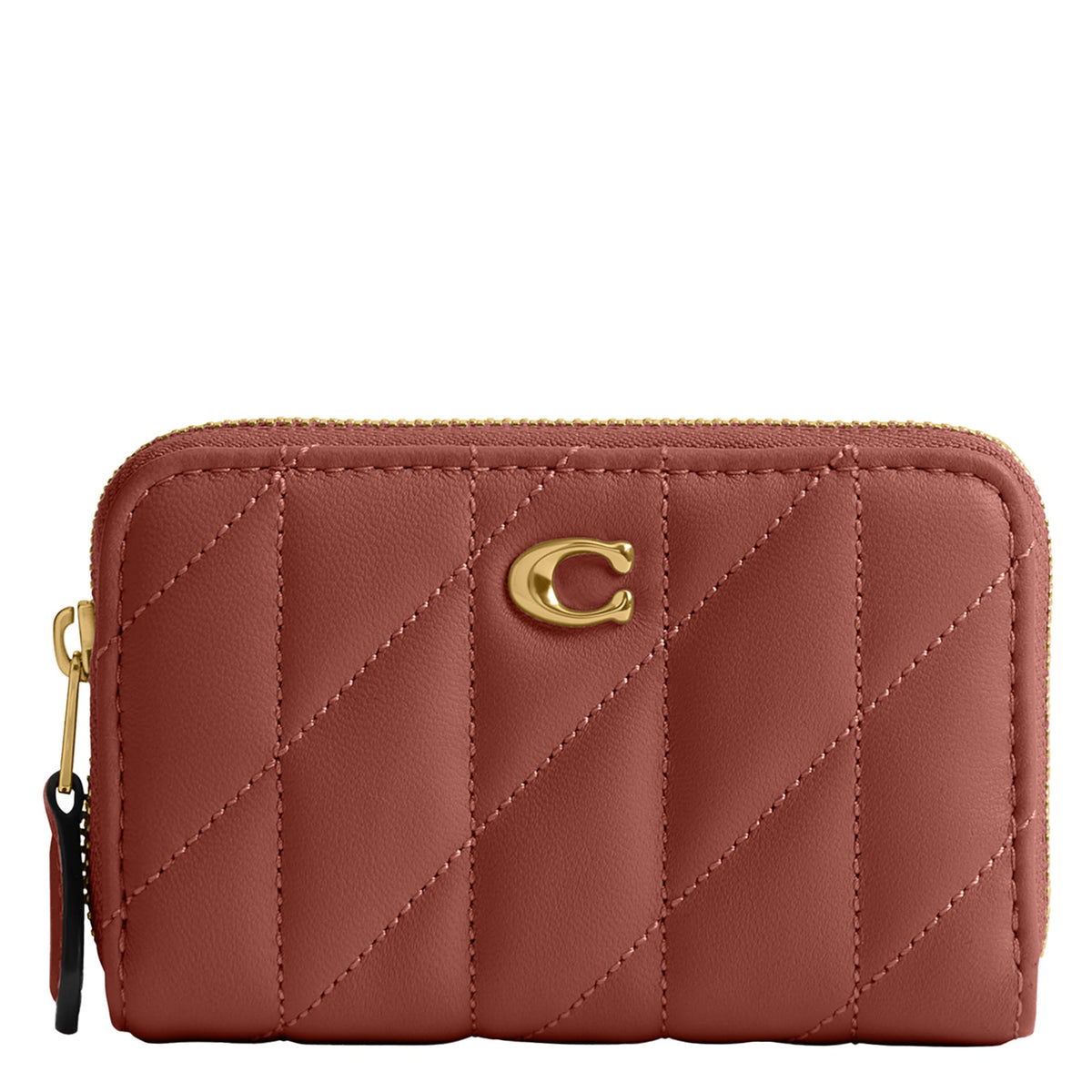 Coach Women's Crystal Signature Jacquard Essential Small Card Case, Mushroom, One Size