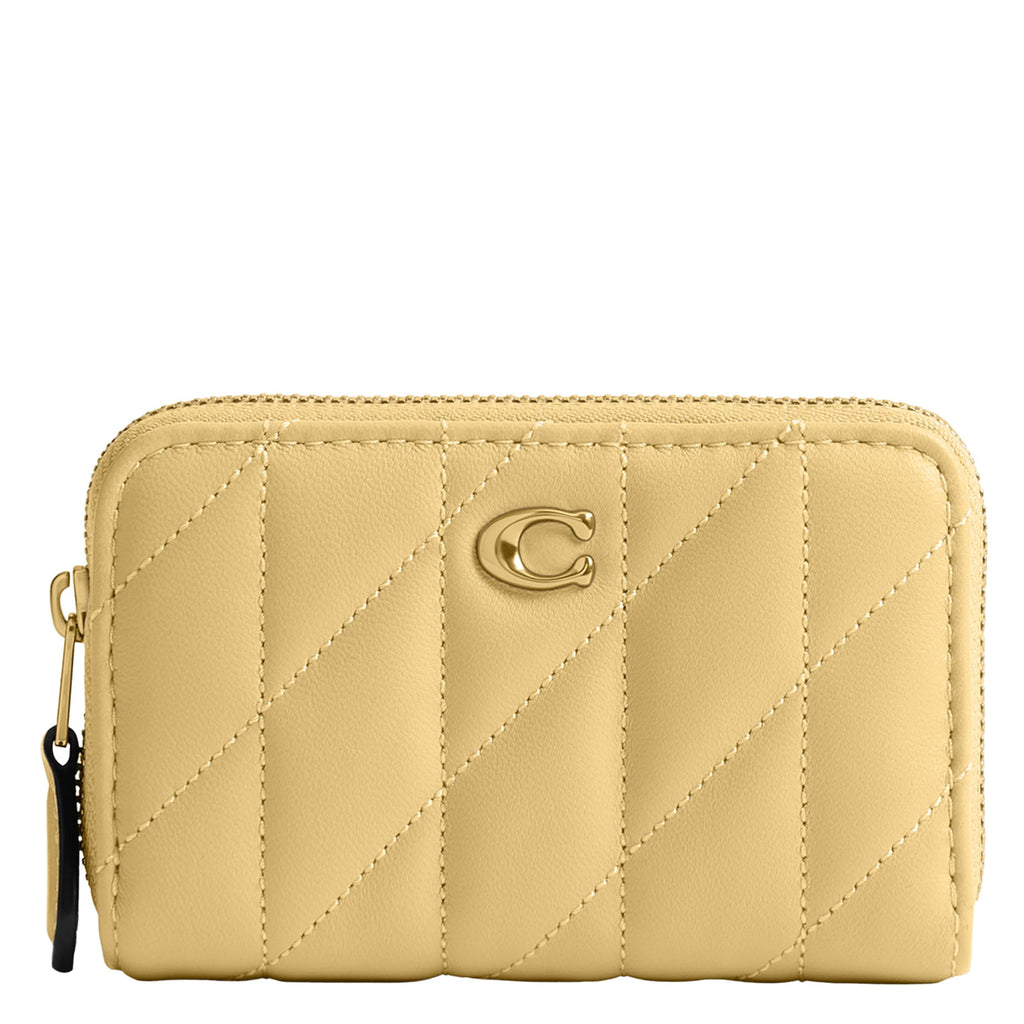Coach Women's Crystal Signature Jacquard Essential Small Card Case, Mushroom, One Size