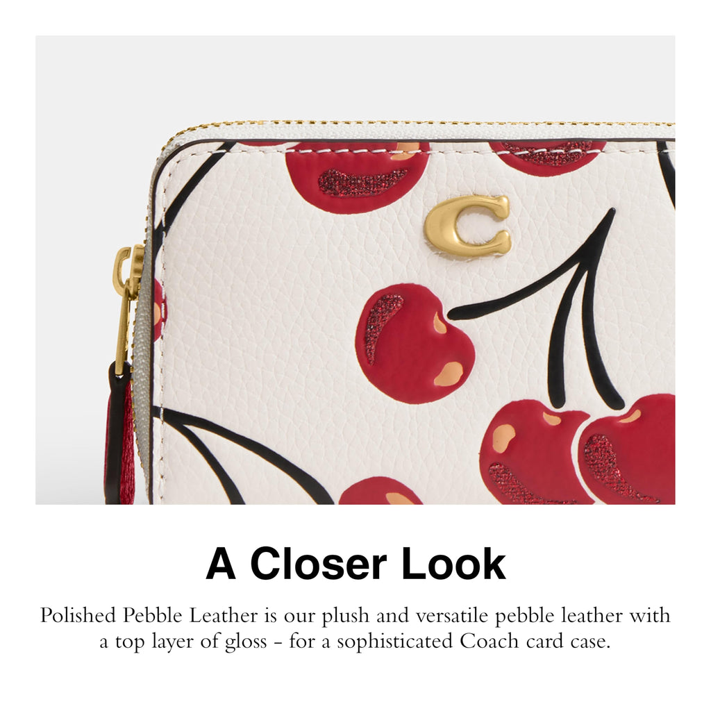 Coach Women's Crystal Signature Jacquard Essential Small Card Case, Mushroom, One Size