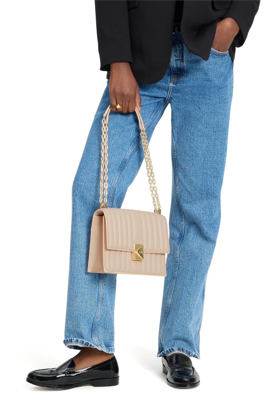 kate spade new york Women's Deco Leather Flap Chain Crossbody