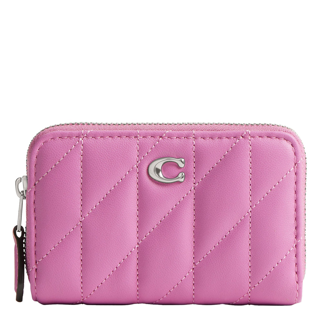 Coach Women's Crystal Signature Jacquard Essential Small Card Case, Mushroom, One Size