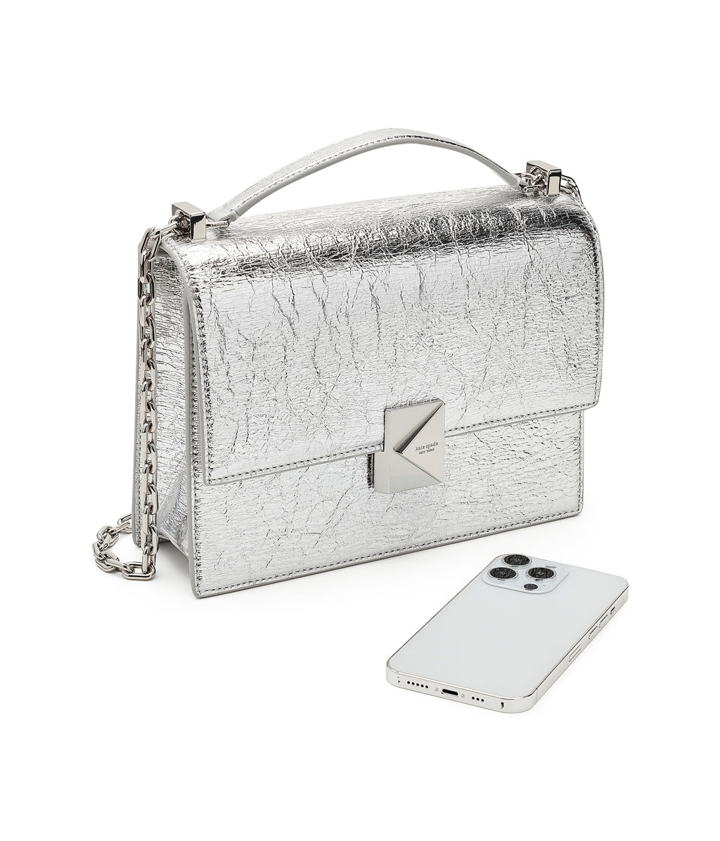 kate spade new york Women's Deco Leather Flap Chain Crossbody